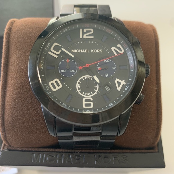 Michael Kors Men’s Watch - MK8291 - Black Multi Function VX3J - Great condition - Picture 2 of 10